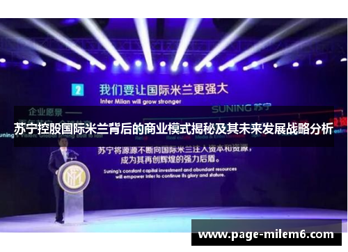 苏宁控股国际米兰背后的商业模式揭秘及其未来发展战略分析